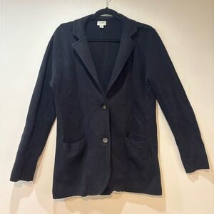 J. Crew Black Blazer with Button Detail